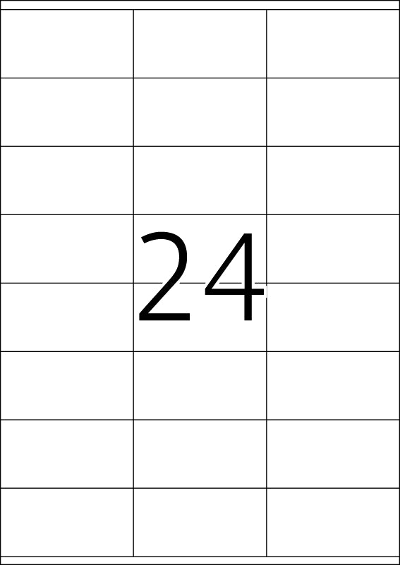 Power Labels, with Strong Adhesion A4, 70 x 36mm, made of Paper