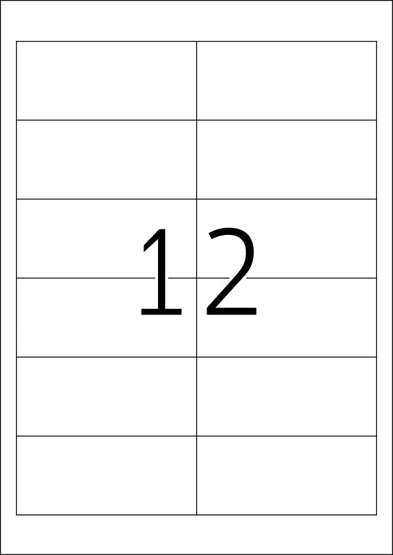 Power Labels, with Strong Adhesion A4, 97 x 42.3mm, made of Paper