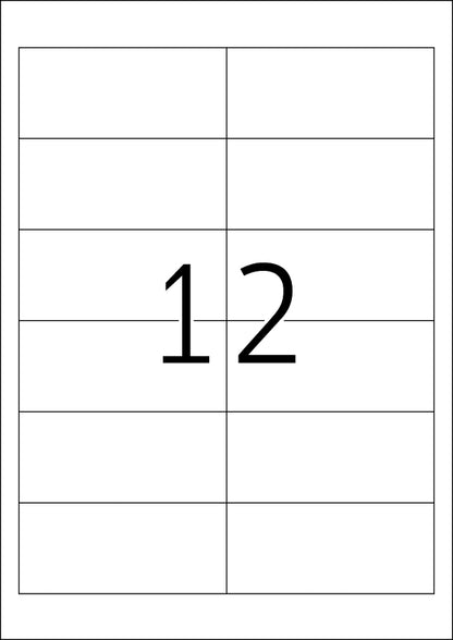 Power Labels, with Strong Adhesion A4, 97 x 42.3mm, made of Paper
