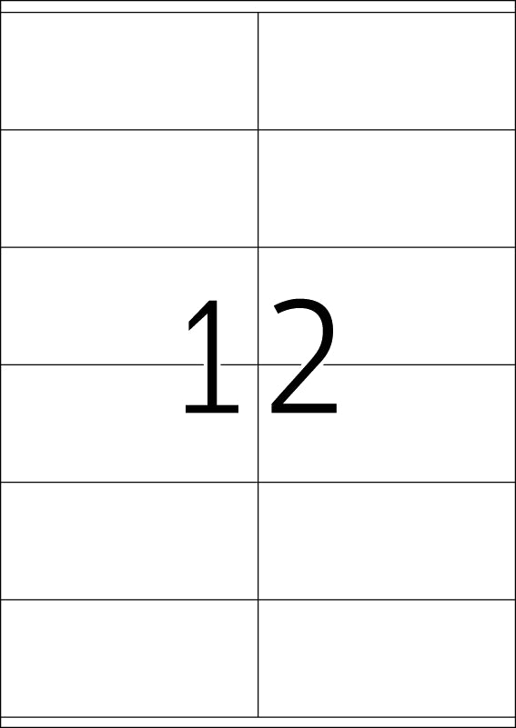 Power Labels, with Strong Adhesion A4, 105 x 48mm, made of Paper