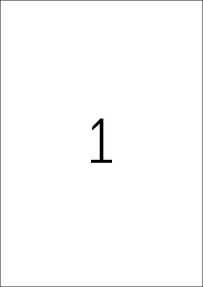 Power Labels, with Strong Adhesion A4, 210 x 297mm, made of Paper
