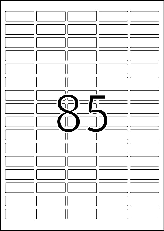 Power Labels, with Strong Adhesion A4, 37 x 13mm, made of Paper