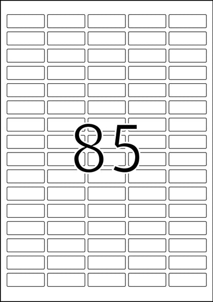 Power Labels, with Strong Adhesion A4, 37 x 13mm, made of Paper