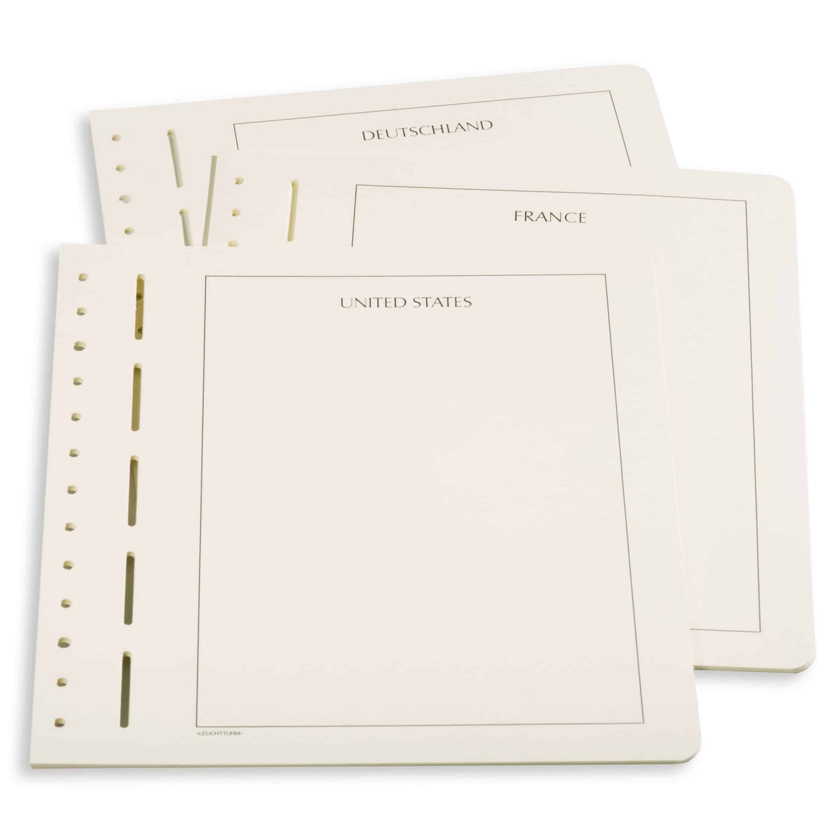 LIGHTHOUSE Blank sheets with country inscription Nederland (BL12)