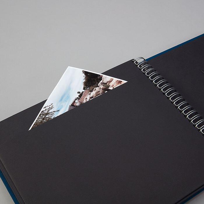 Photo Album, Spiral Bound, Maxi Mucho, Black Pages, Flamingo