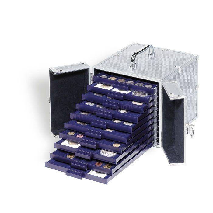 Aluminium coin case CARGO S 10 for 10 coin boxes SMART