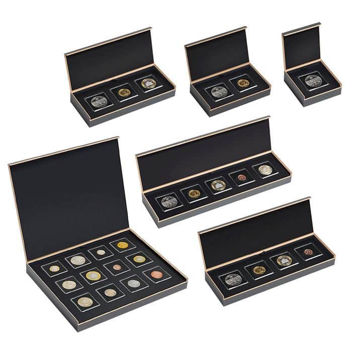 LUXOR Coin Etuis case for 5x QUADRUM coin capsule