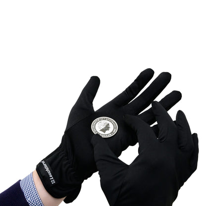 Coin gloves made of Microfibre Black - Medium