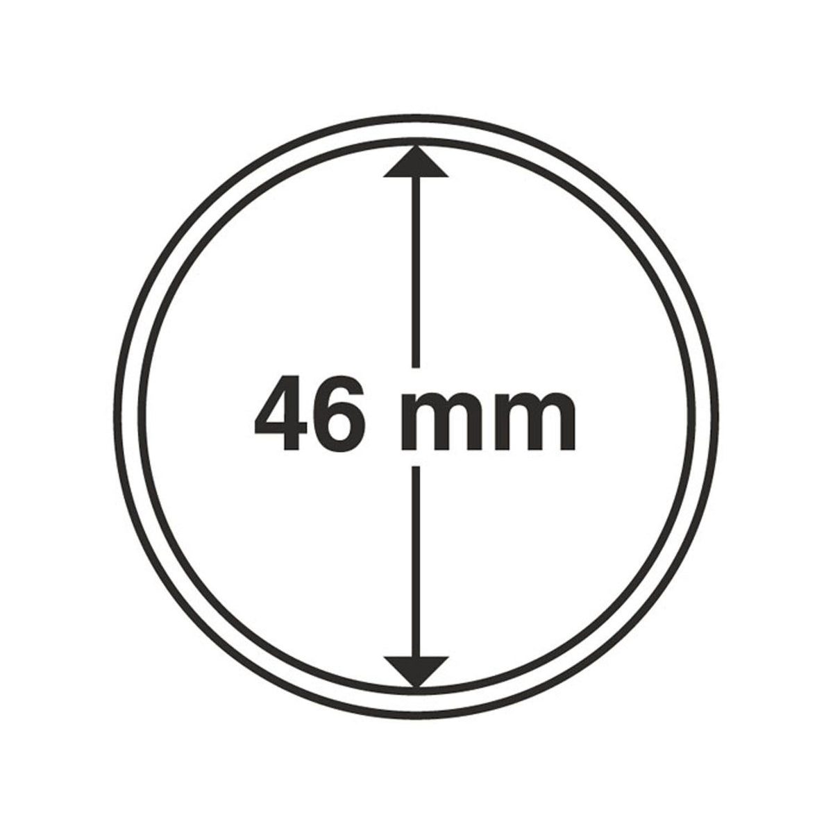 Coin Capsules, Inner Diameter 46mm, 100 per pack
