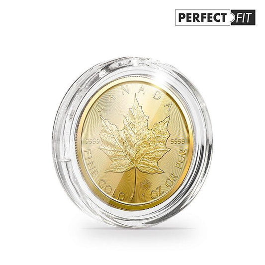 ULTRA coin capsules Perfect Fit for 1 oz. Maple Leaf Gold (30.00mm), pack of 10
