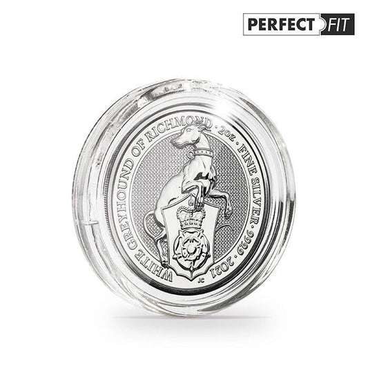 ULTRA coin capsules Perfect Fit for 2 oz. Queen's Beasts Silver (38.61mm), pack of 100
