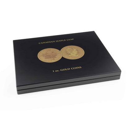 Presentation case for 30 Maple Leaf gold coins in capsules