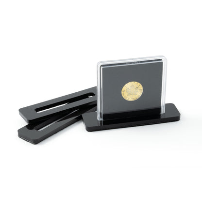 Coin stand QUADRUM, 10 pieces, Black