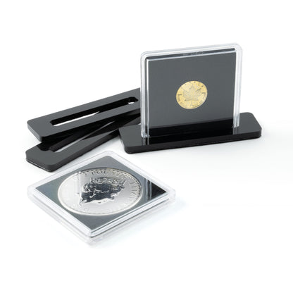 Coin stand QUADRUM, 10 pieces, Black