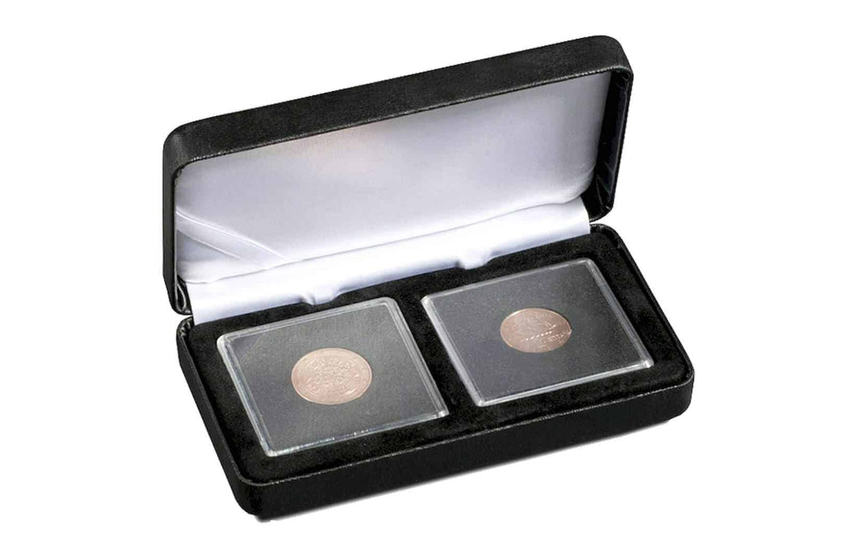 Single Coin Box NOBILE, for 2 QUADRUM, 50x50mm, black