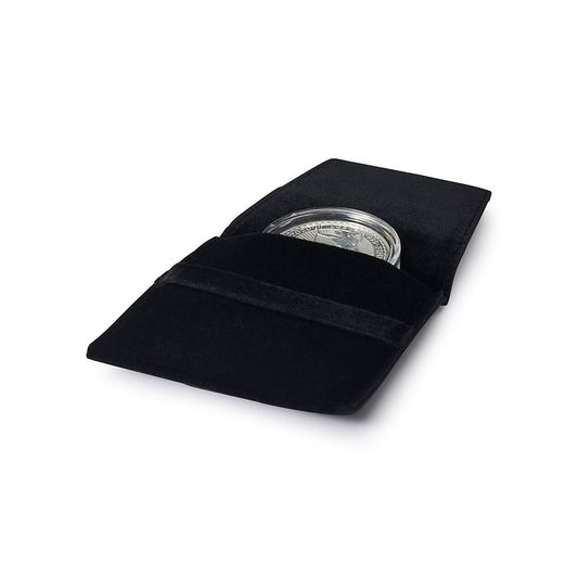 MT Premium Coin Pocket for one coin with or without capsule up to 50mm, black