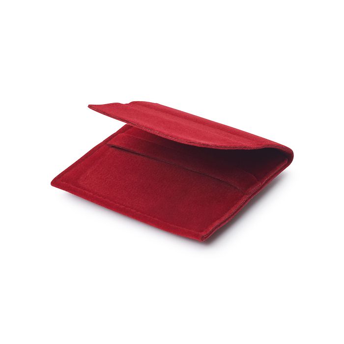 MT Premium Coin Pocket for one coin with or without capsule up to 50mm, red