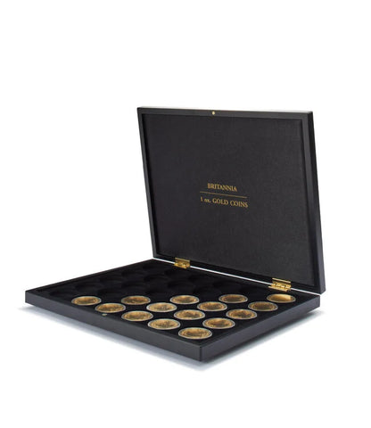 Presentation case for 30 Britannia gold coins (1 oz.) in capsules