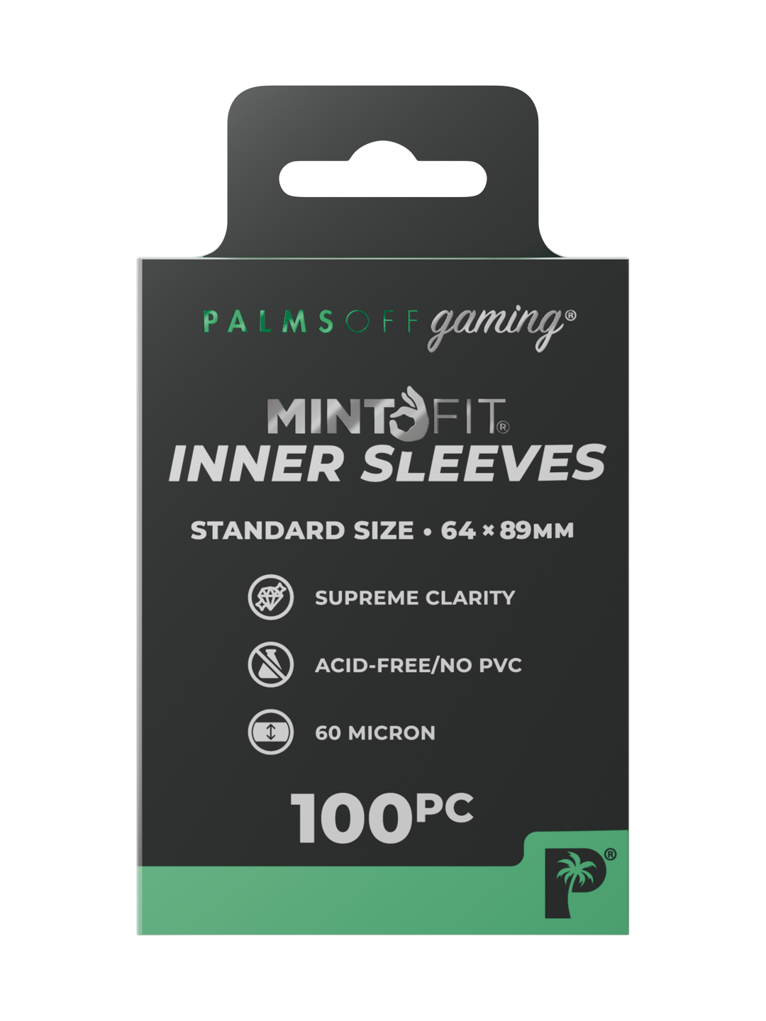 Palms Off Gaming MintFit Inner Sleeves - Standard Size - 100pc