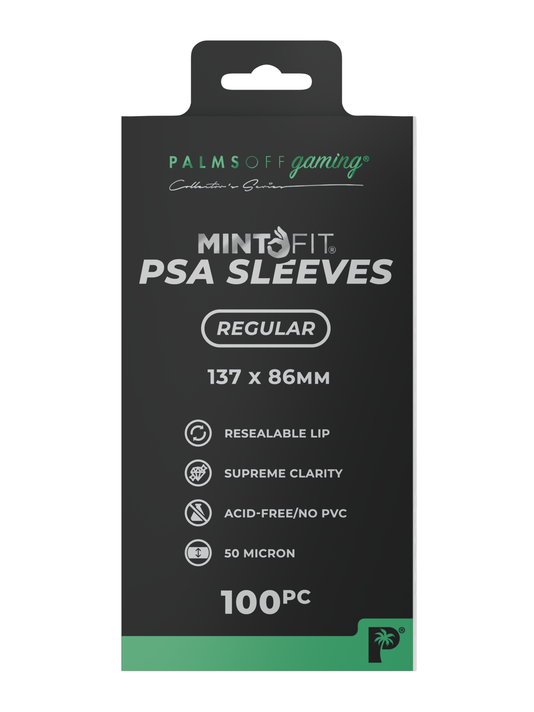 Palms Off Gaming MintFit PSA Graded Card Sleeves - Regular 100pc