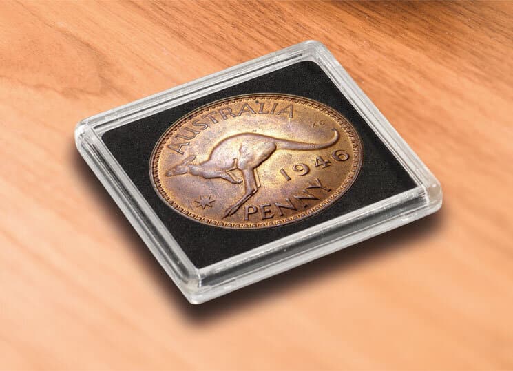 QUADRUM Intercept coin capsule, inside diameter 37mm, black