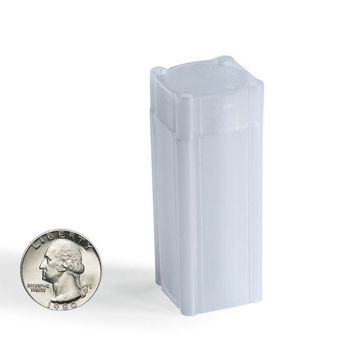Lighthouse Coin Tubes for US Quarters (24.26mm) - Box of 100