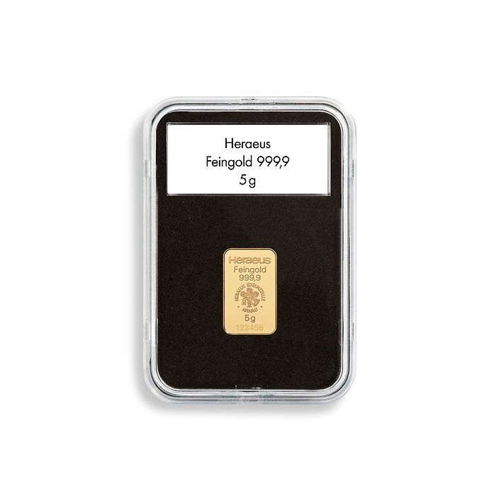 Quickslab Coin Capsules for Gold Bars, Pack of 5