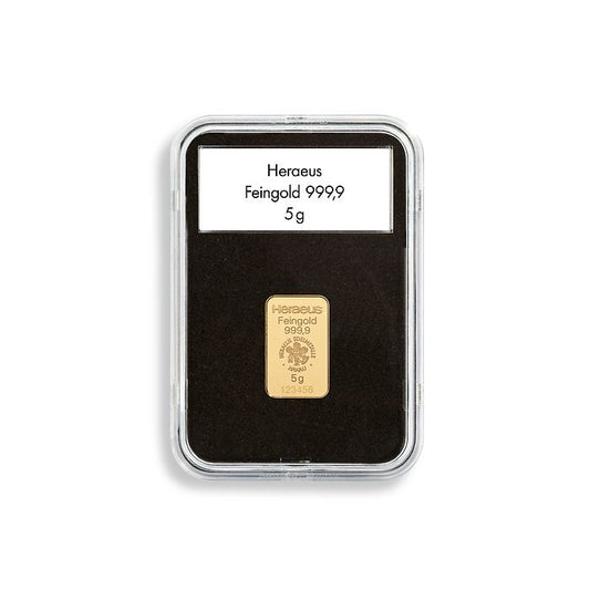 Quickslab Coin Capsules for Gold Bars, Pack of 5