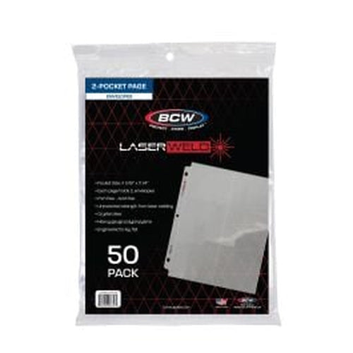 BCW Laserweld 2-Pocket Envelope Page (50 Count. Pack) – product image 1
