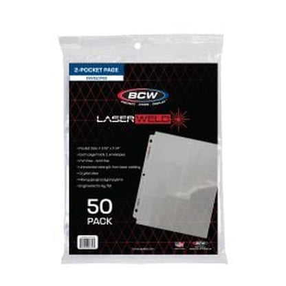 BCW Laserweld 2-Pocket Envelope Page (50 Count. Pack) – product image 1
