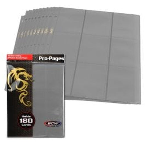 BCW Side Loading 18-Pocket Pro Pages - Gray – product image 1