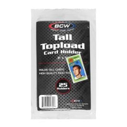 BCW Rigid Tall Trading Card Protector – product image 1