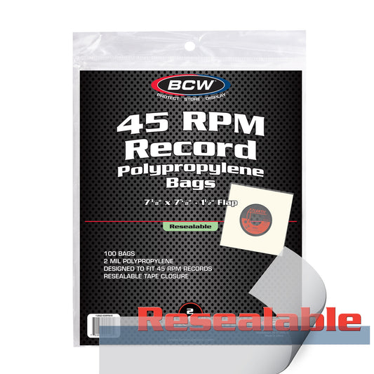 BCW Resealable 45 RPM Record Bags – product image 1