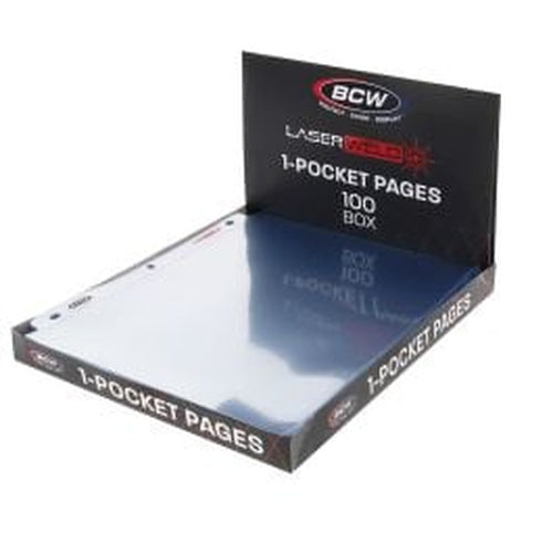 BCW Laserweld 1-Pocket Document Page (100 Count. Box) – product image 1
