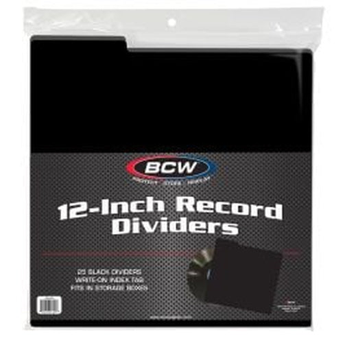 BCW 12-Inch Record Divider - Black – product image 1