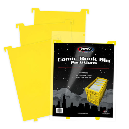 BCW Comic Book Bin Partitions - Yellow – product image 1