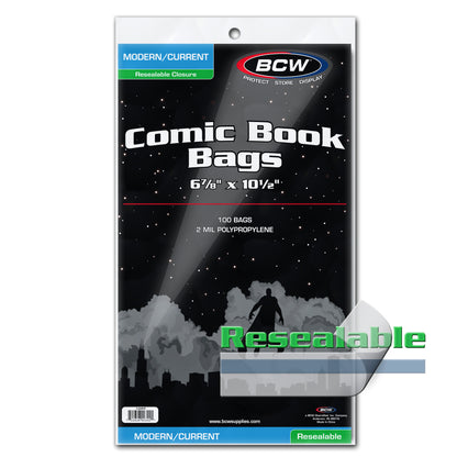 BCW Resealable Current/Modern Comic Bags – product image 1
