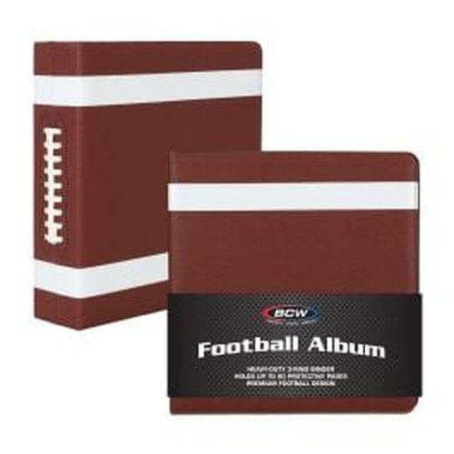 BCW 3 In. Album-Football Collectors - Premium Brown – product image 1