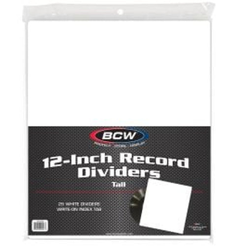 BCW 12-Inch Record Divider - Tall - White – product image 1