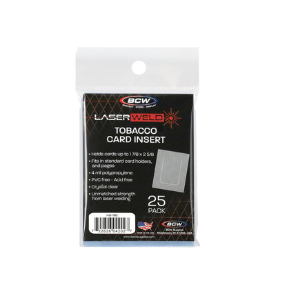 BCW Laserweld Tobacco Card Insert Sleeves – product image 1