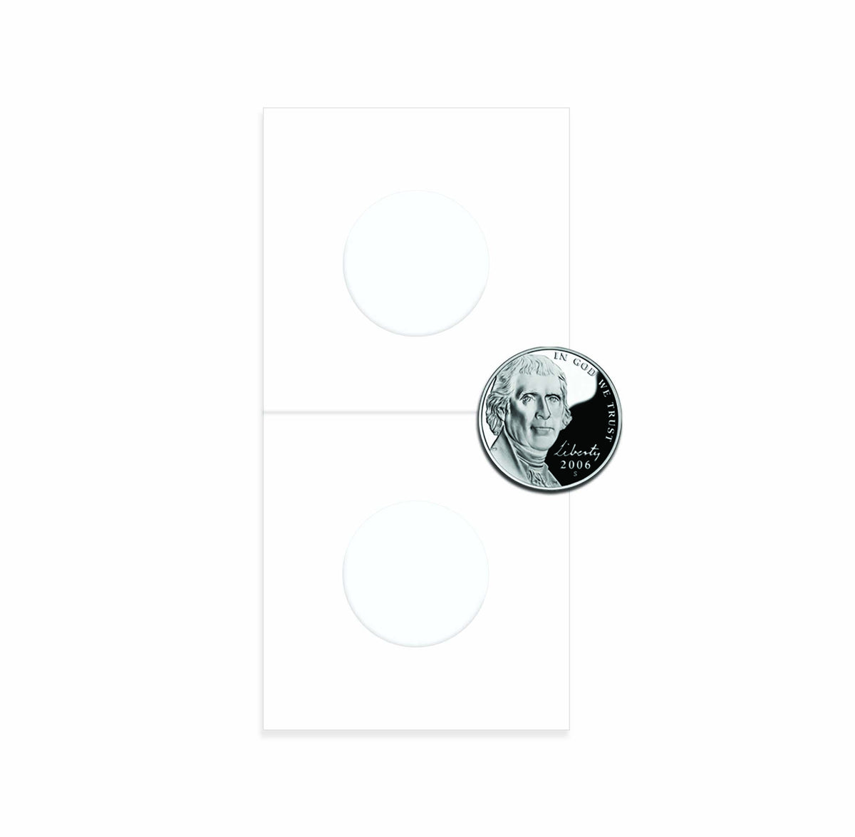 BCW Paper Flips - 2" x 2" - Nickel - Box – product image 1