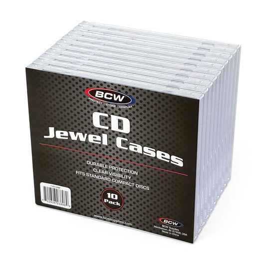 BCW CD Jewel Cases - 10 Pack – bulk case