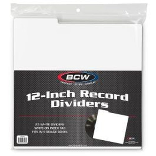 BCW 12-Inch Record Dividers - White – product image 1