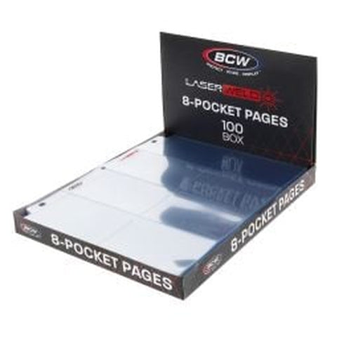 BCW Laserweld 8-Pocket Page (100 Count. Box) – product image 1