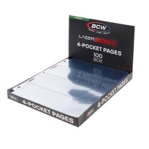 BCW Laserweld 4-Pocket Currency Page (100 Count. Box) – product image 1