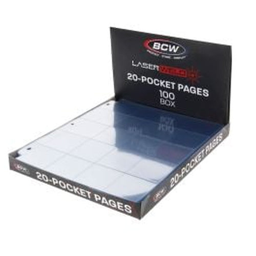 BCW Laserweld 20-Pocket Page (100 Count. Box) – product image 1