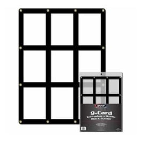 BCW 9 Card Screwdown Holder - Black Border – product image 1