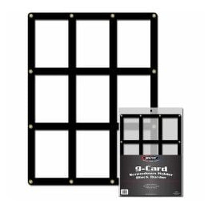 BCW 9 Card Screwdown Holder - Black Border – product image 1