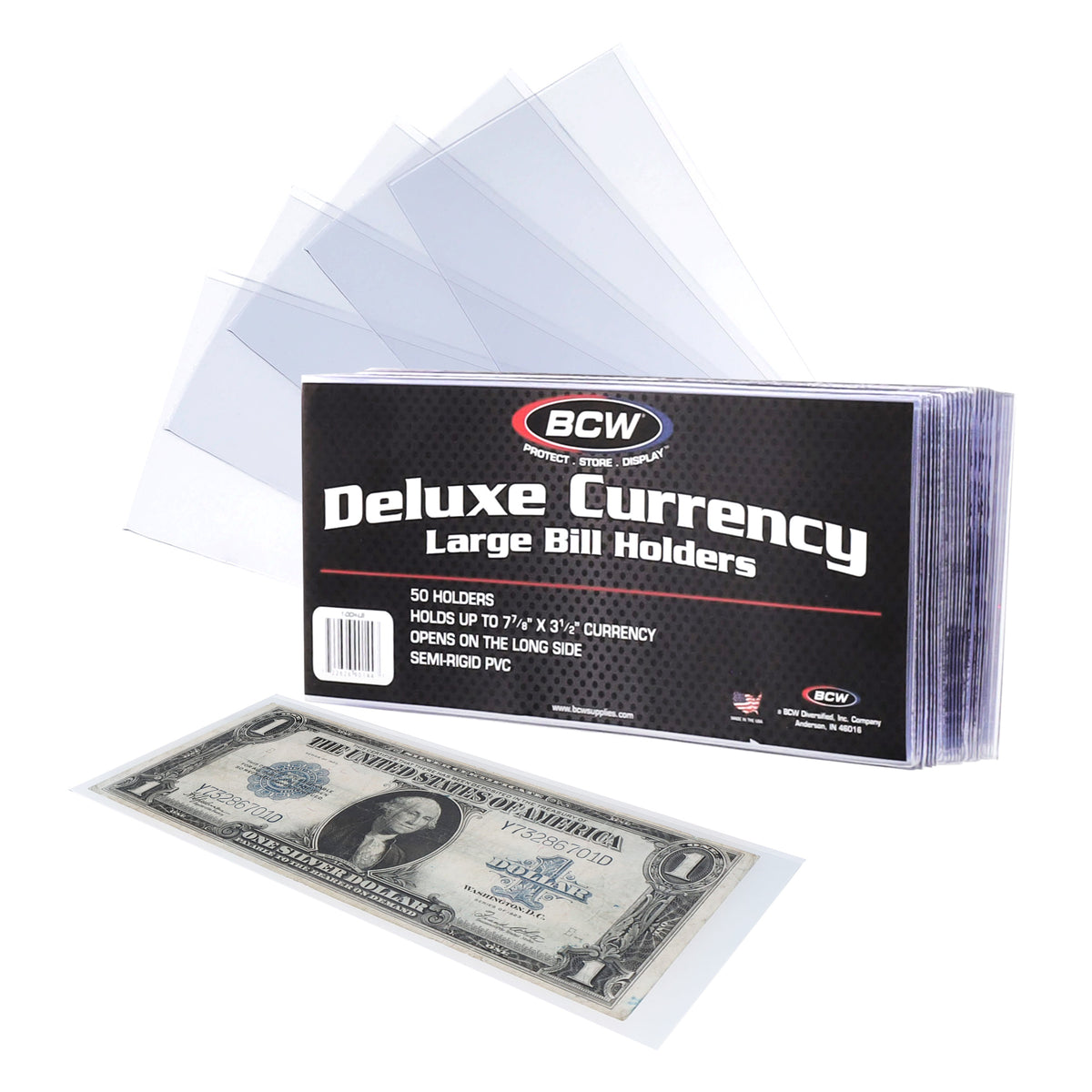 BCW Deluxe Currency Holder - Large Bill – product image 1