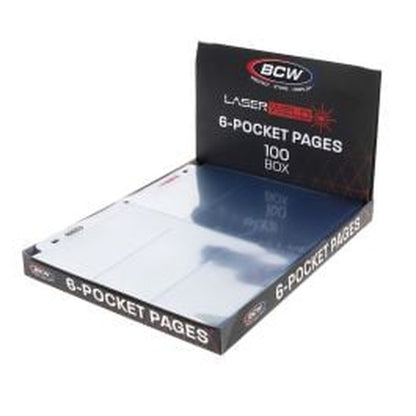 BCW Laserweld 6-Pocket Page (100 Count. Box) – product image 1